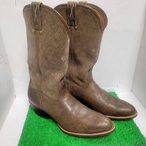 Twisted X Boots MWT0012 Bomber Leather Diamond Cross Men's 10D Western Cowboy